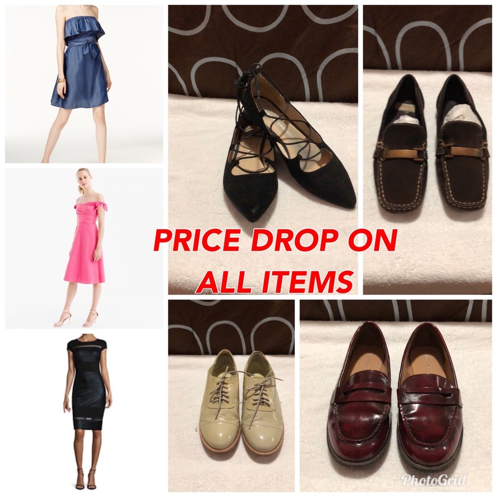 PRICE DROP ON MOST ITEMS ! Shoes and Dresses